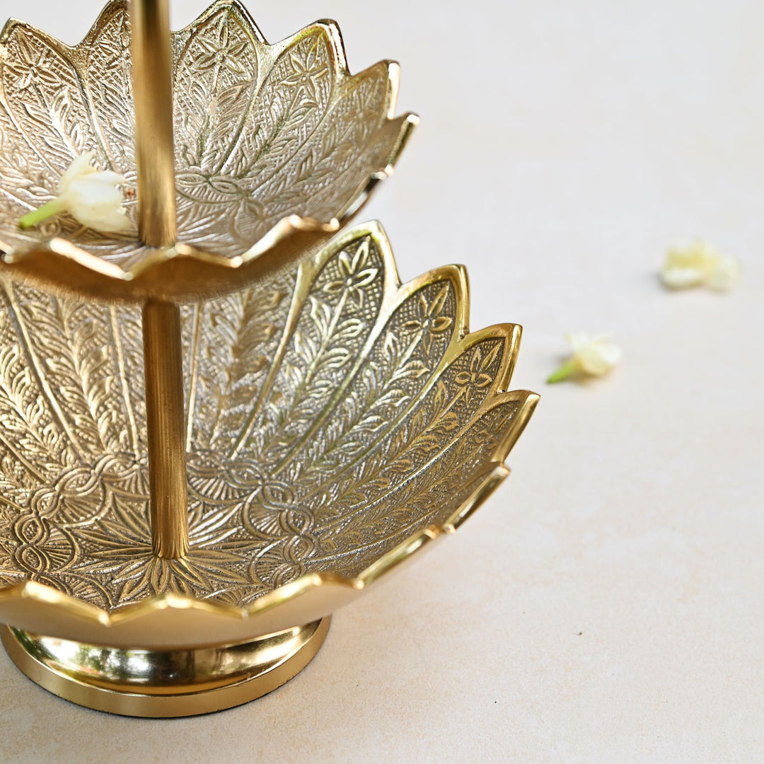 two tiered serving platter