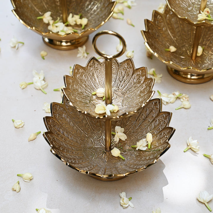 two tiered serving platter