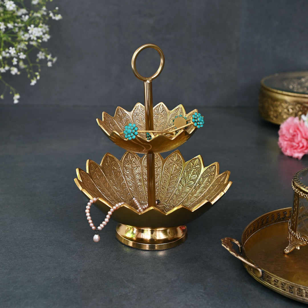 two tiered serving platter