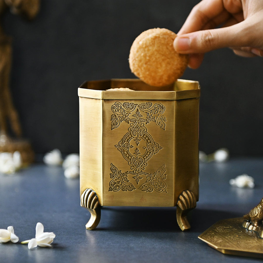 decorative brass box with ld