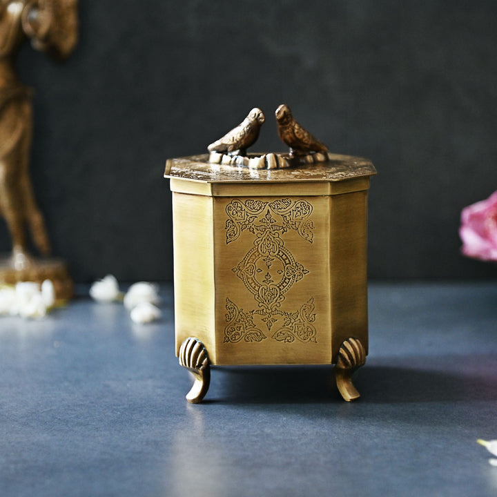 decorative brass box with ld