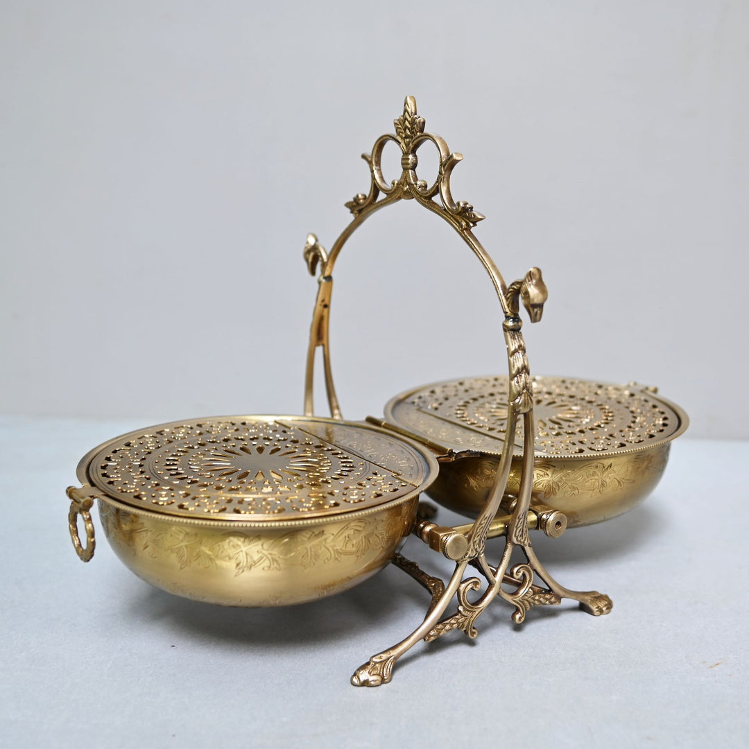 foldable brass dry fruit box