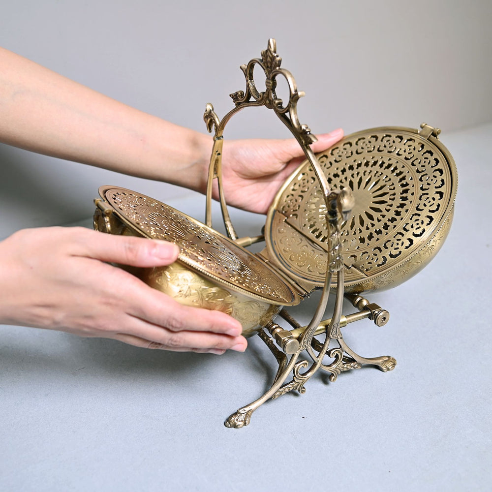 foldable brass dry fruit box