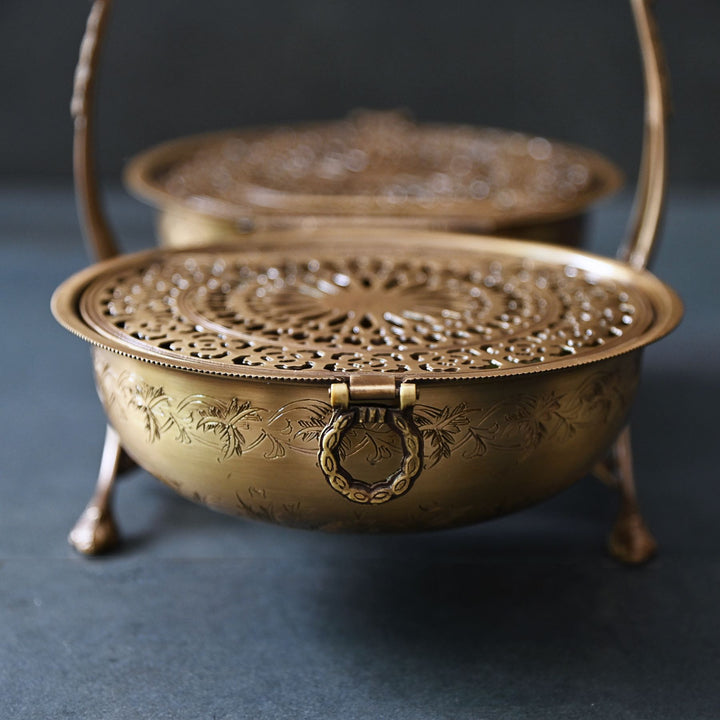 foldable brass dry fruit box