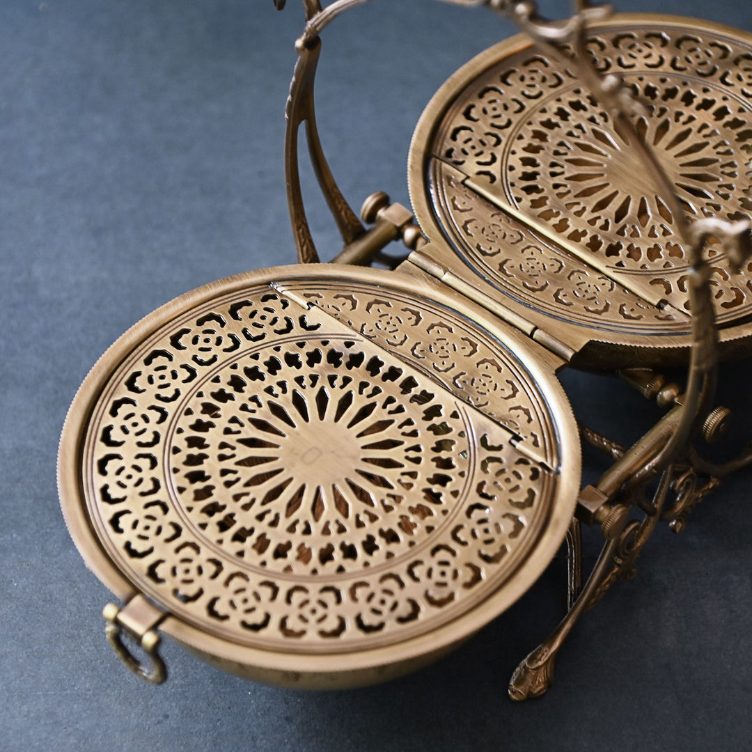 foldable brass dry fruit box
