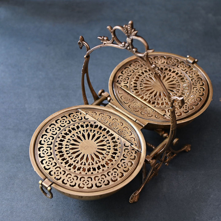 foldable brass dry fruit box