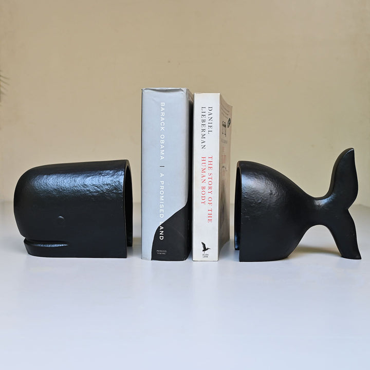 whale bookends
