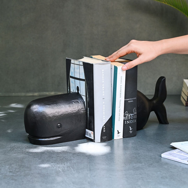 whale bookends