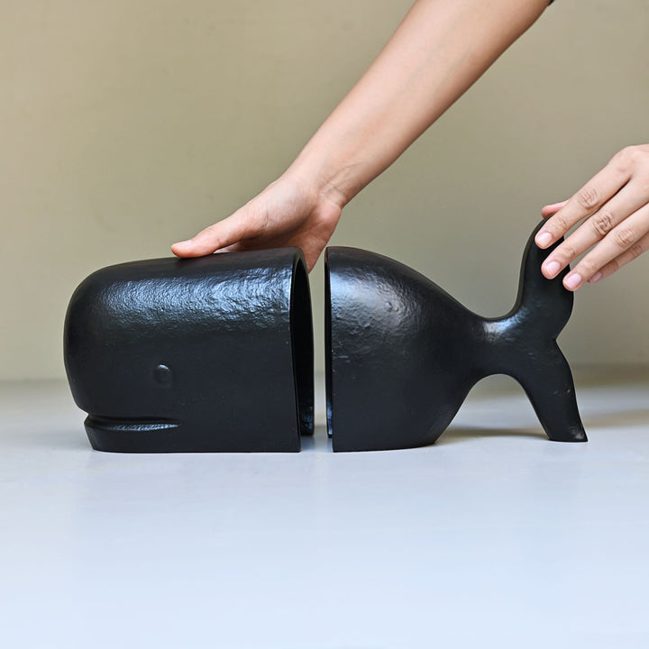 whale bookends