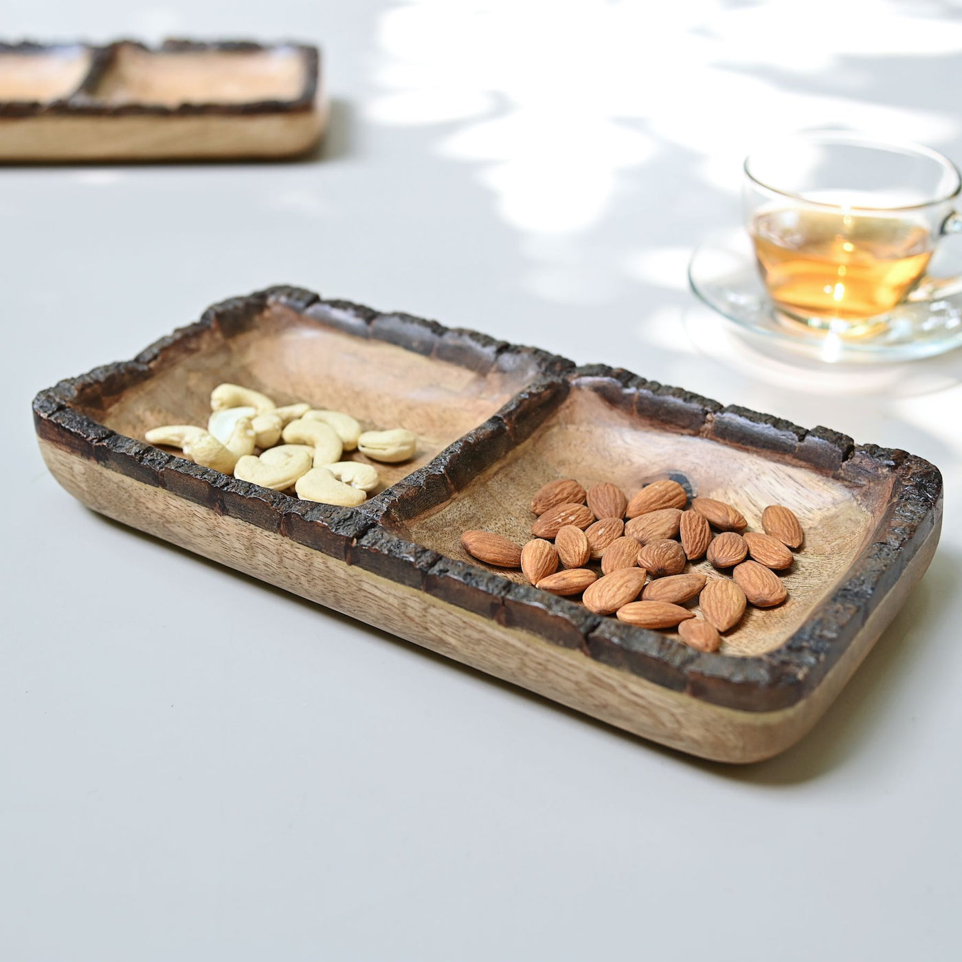 Wood Platters with Sections