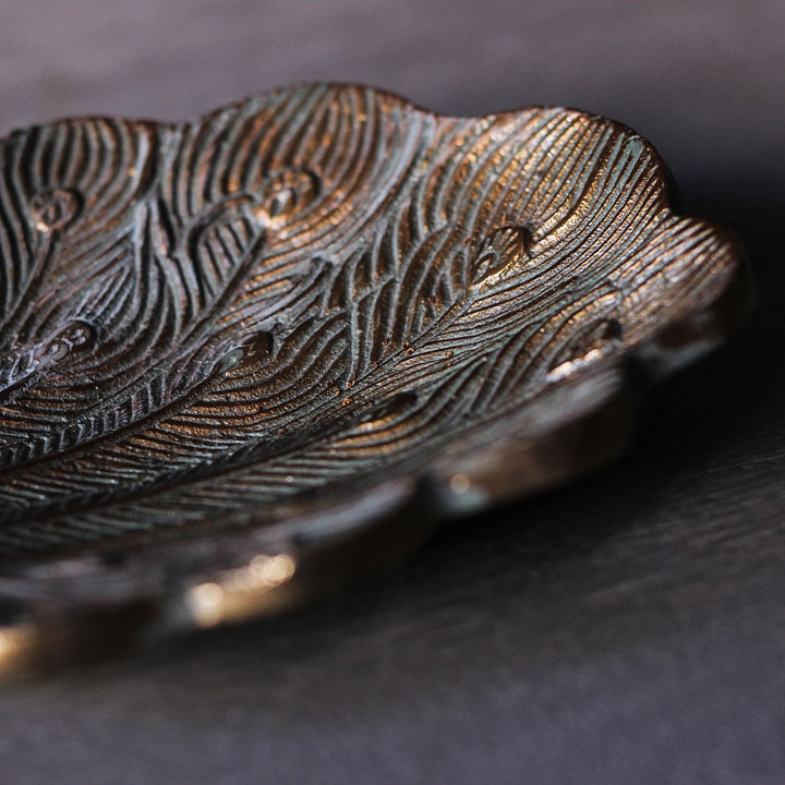 antique peacock showpiece