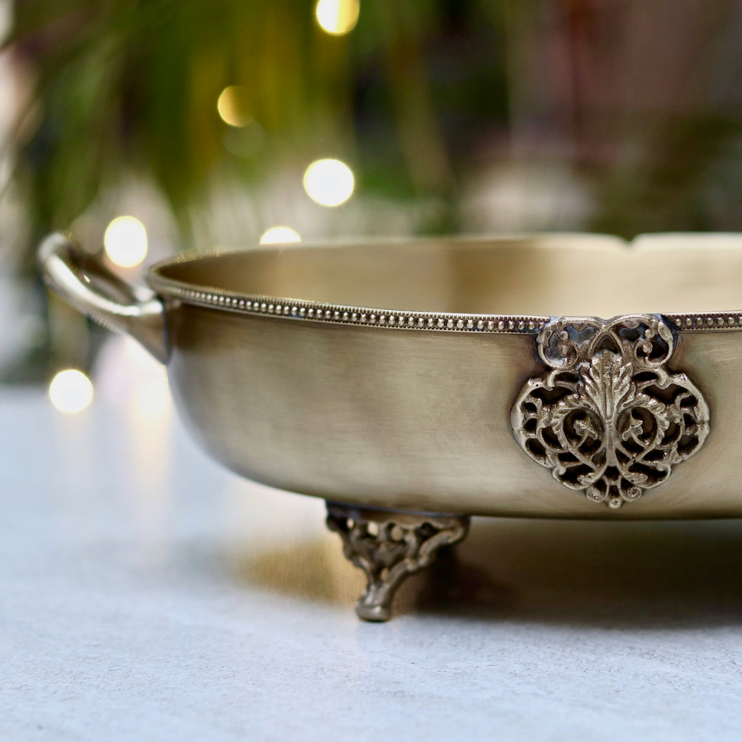 brass fruit bowl