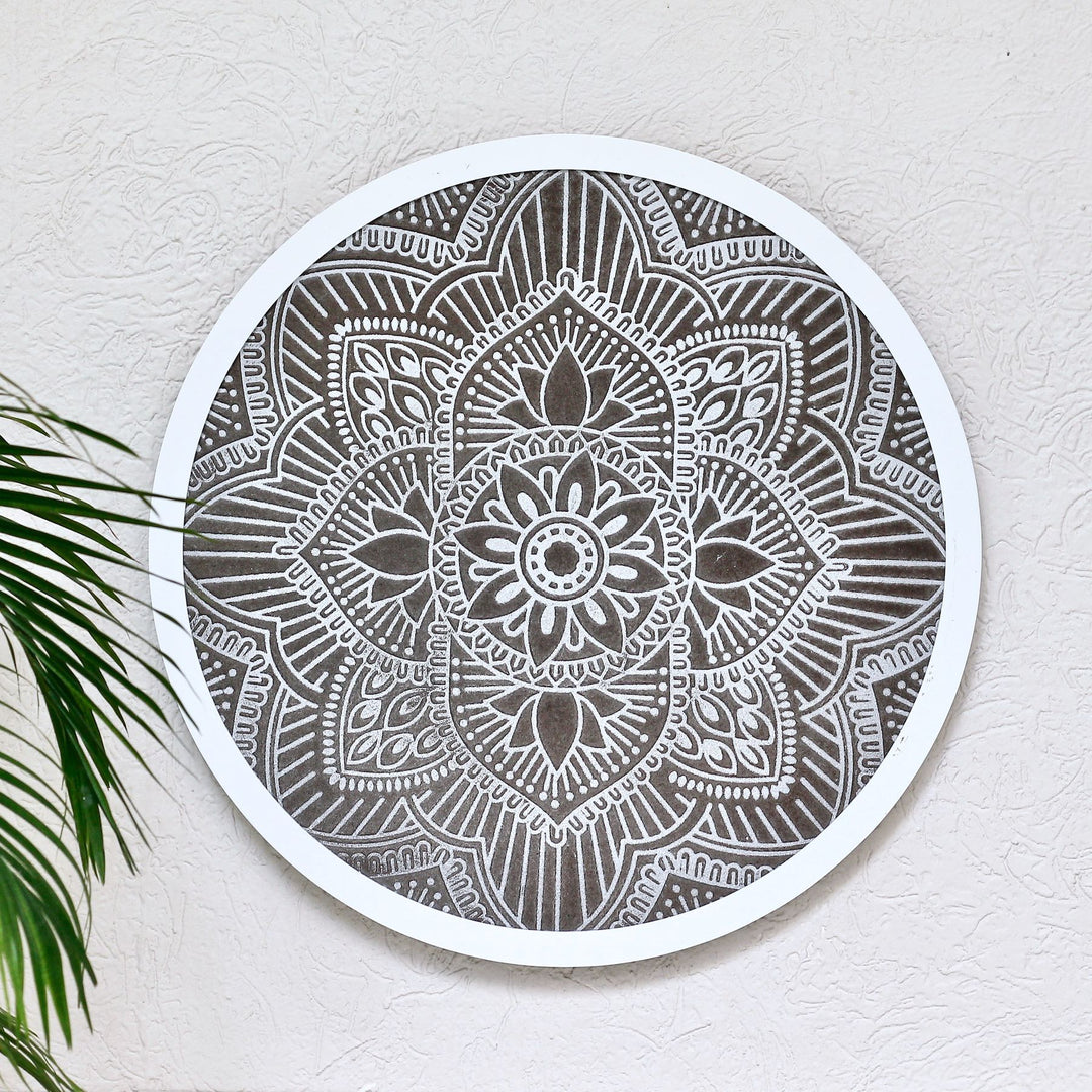 round carved wall decoration panel