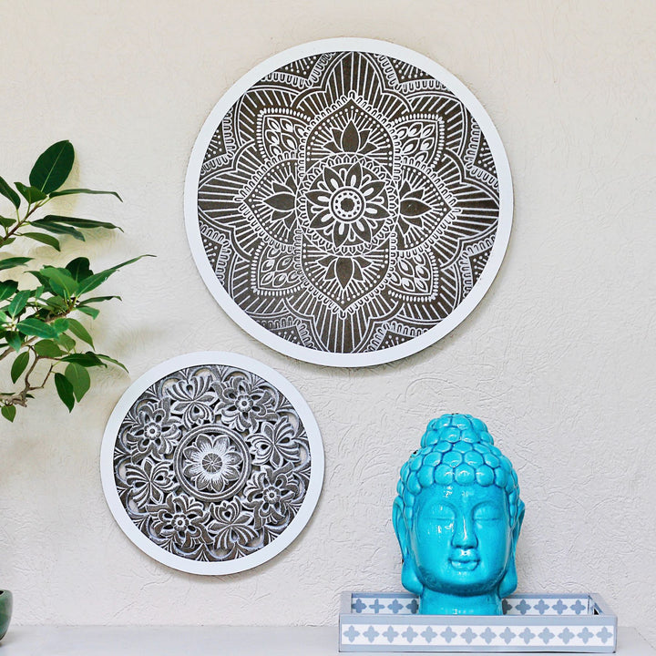round carved wall decoration panel