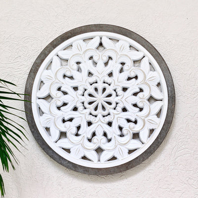 round carved wall decoration panel