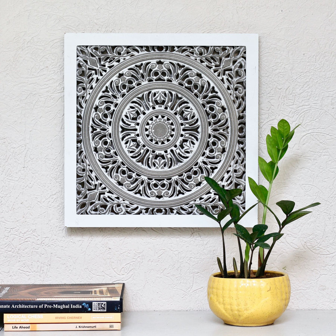 square carved wall decoration panel