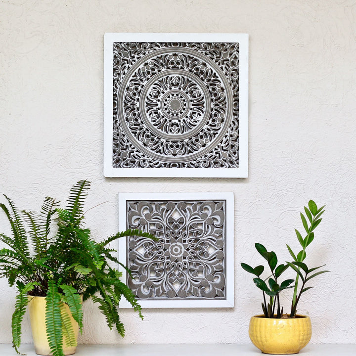 square carved wall decoration panel