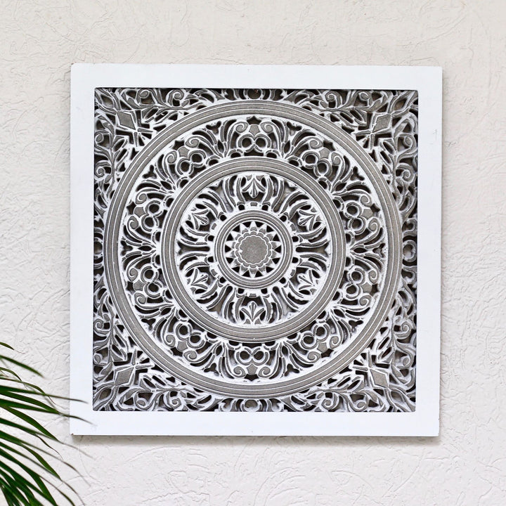 square carved wall decoration panel