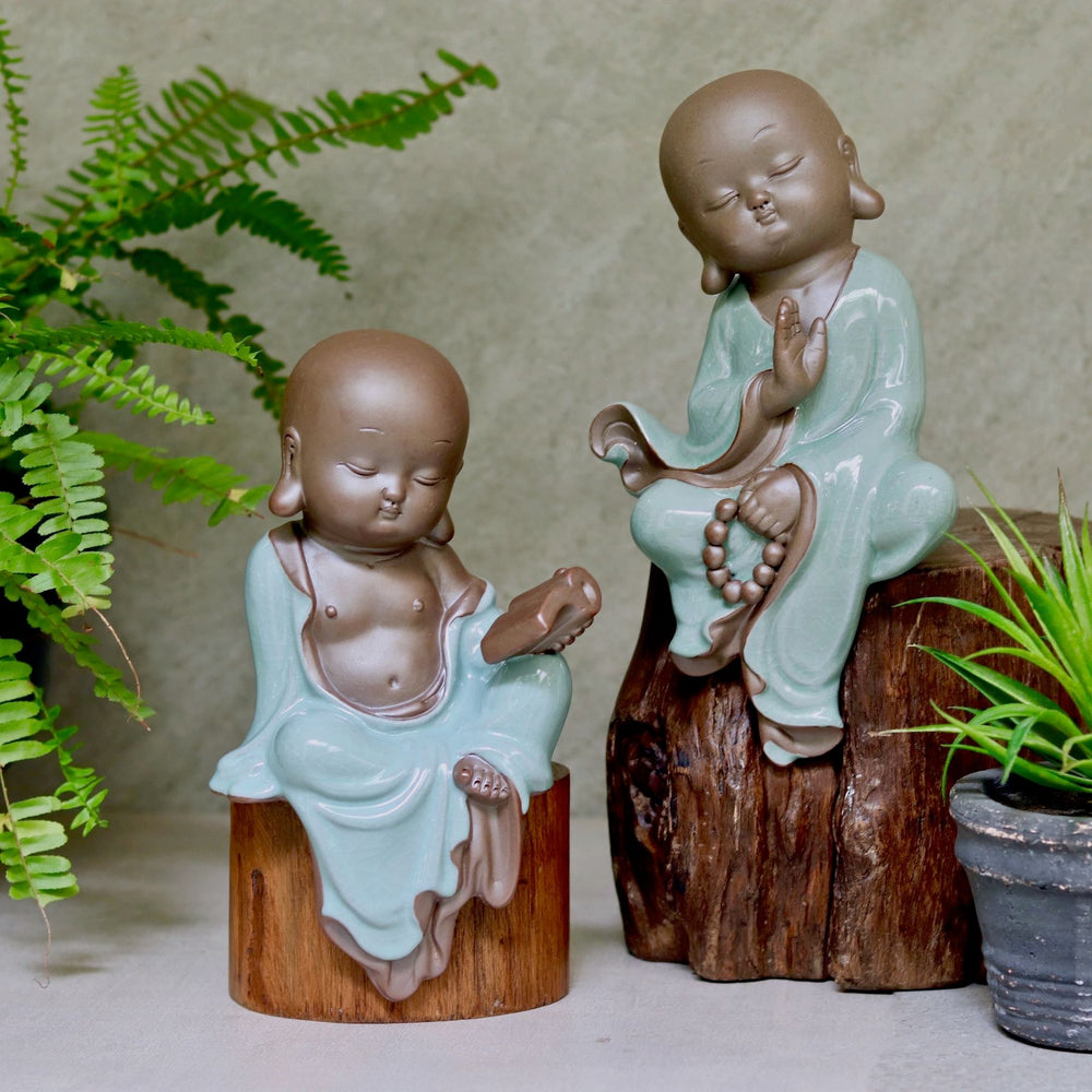 ceramic buddhist monk