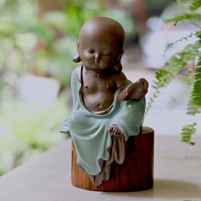 ceramic buddhist monk
