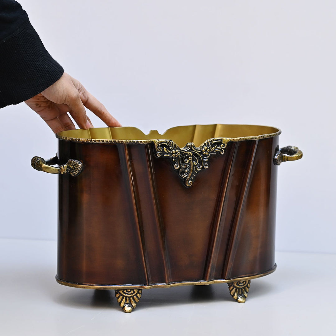 copper brass indoor planters