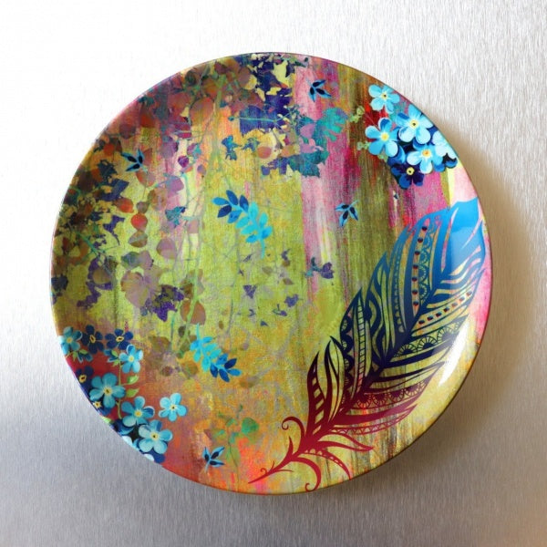 floral decorative wall plates