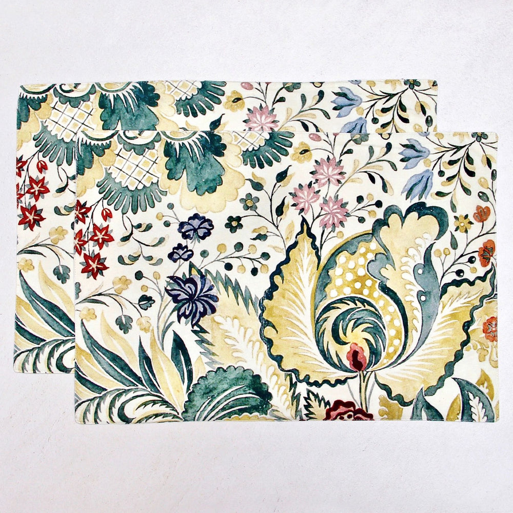 printed cotton table mat