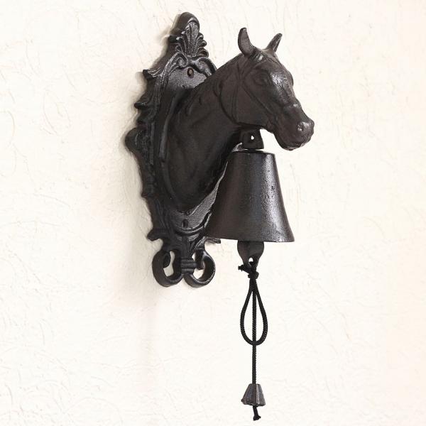 horse metal door bell for home