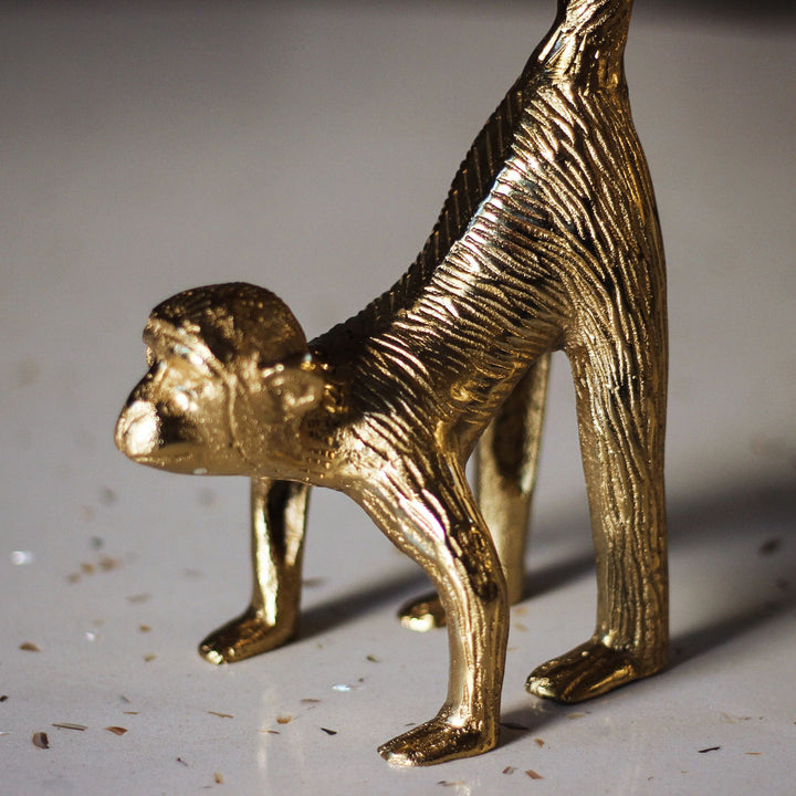 gold monkey photo frame