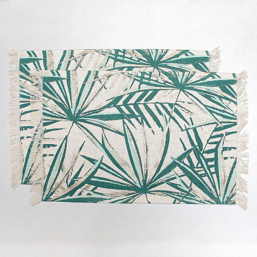 printed cotton table mat