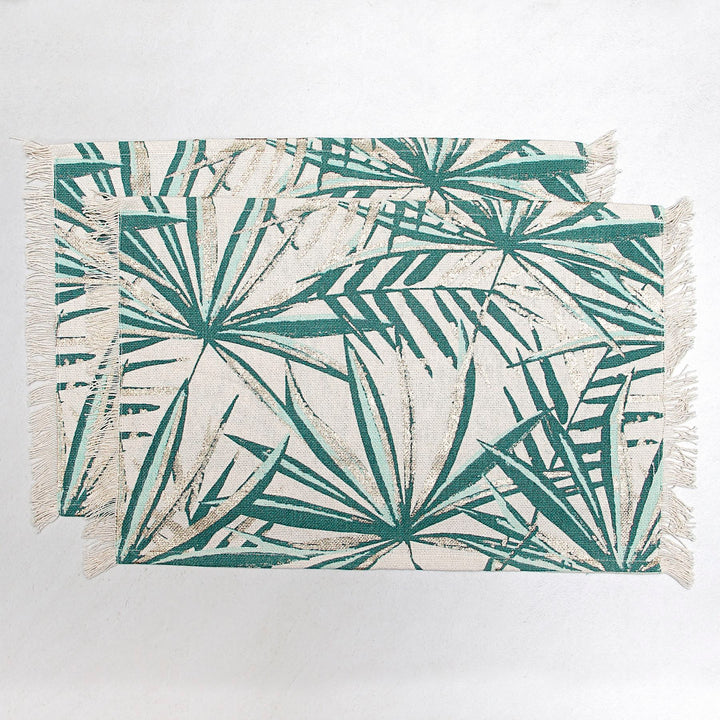 printed cotton table mat