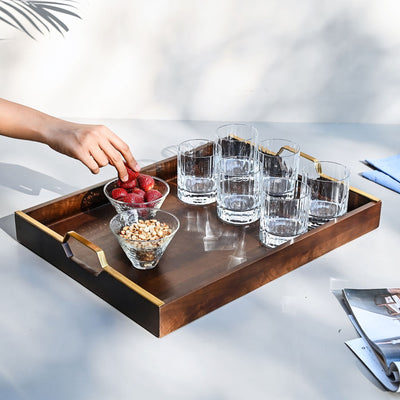 large wooden serving tray