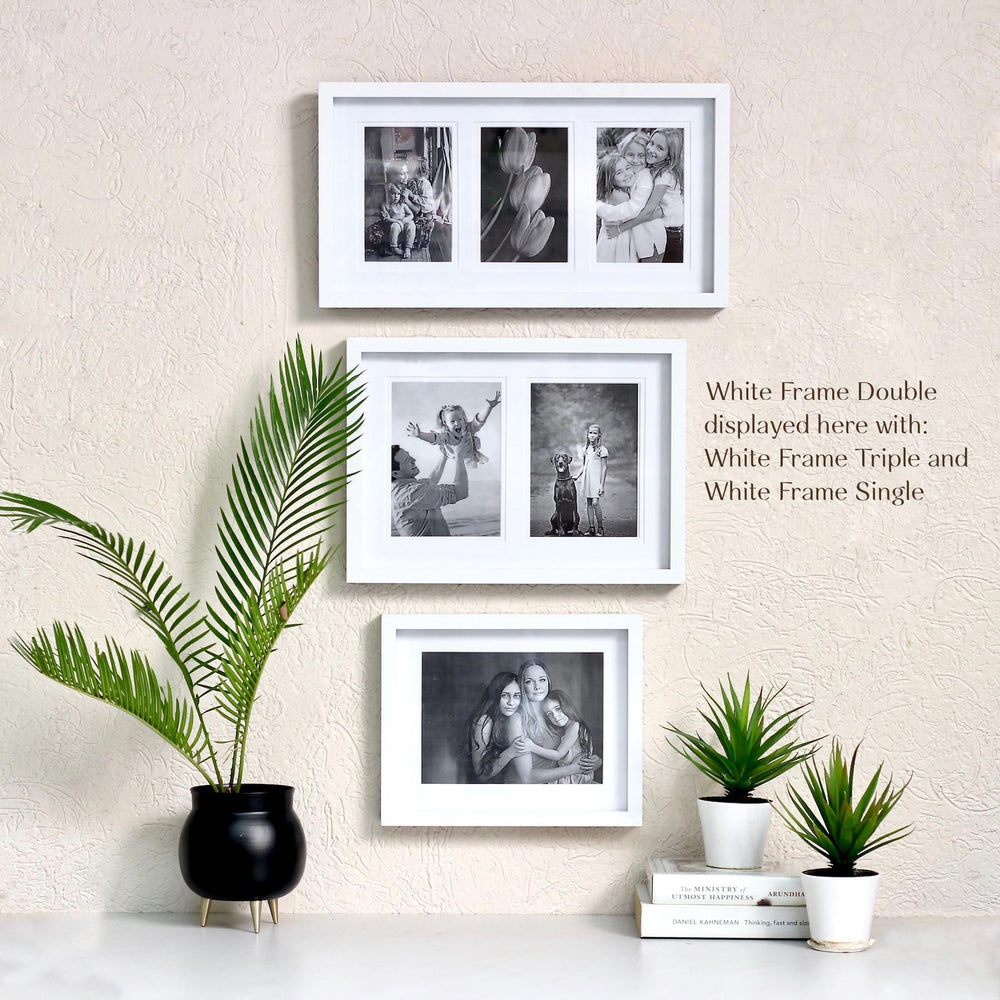 white photo frames