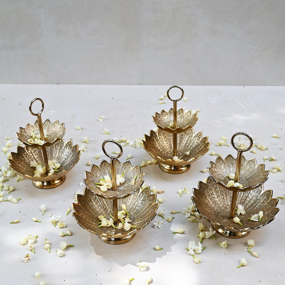 two tiered serving platter