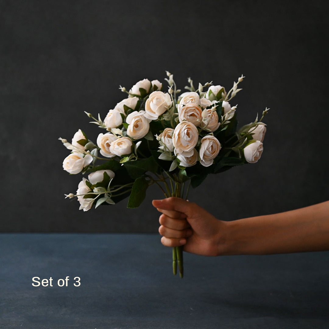 artificial white rose