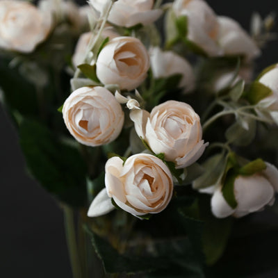 Artificial White Rose - Set of 3