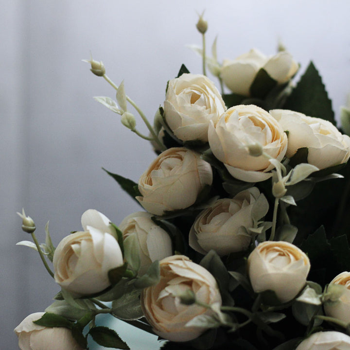 artificial white rose