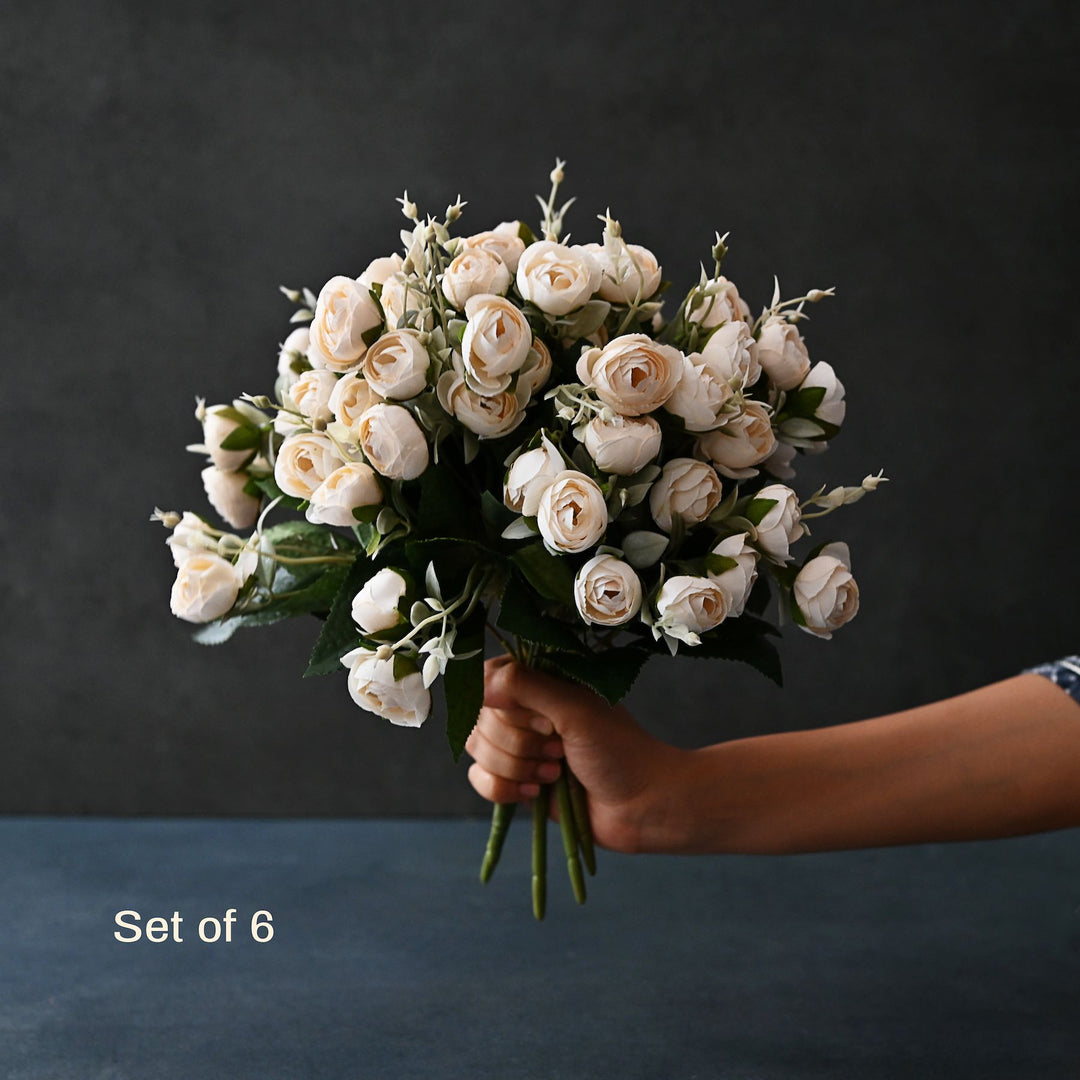 artificial white rose