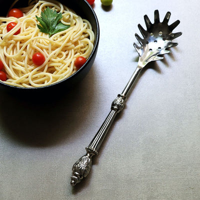 stainless steel pasta server