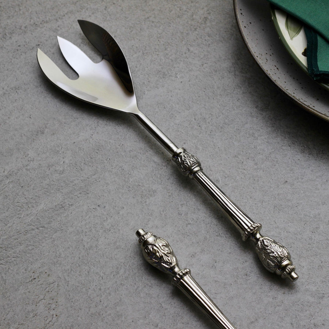 stainless steel serving fork