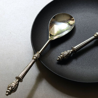 stainless steel serving spoon