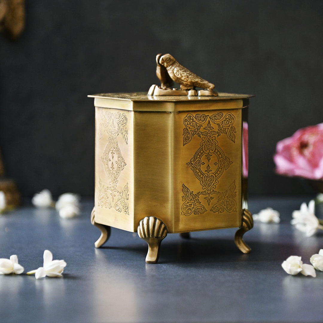 decorative brass box with ld