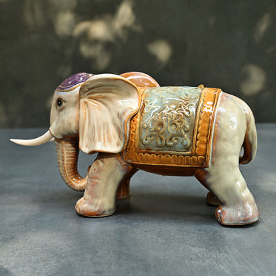 ceramic elephant sculpture