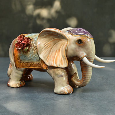 ceramic elephant sculpture