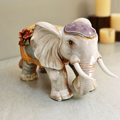 ceramic elephant sculpture