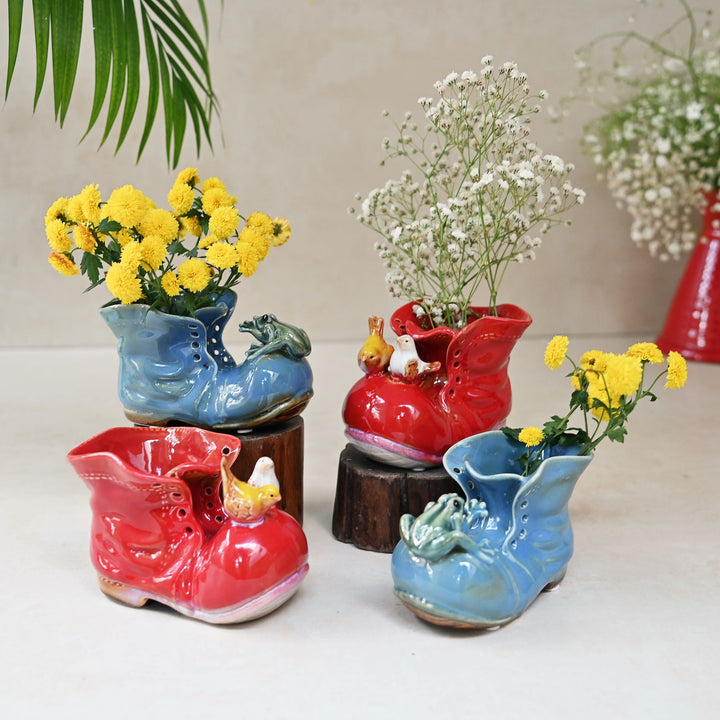 ceramic shoe showpiece