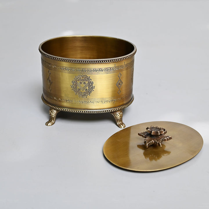 decorative brass box with lid