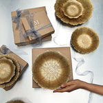 Floral Brass Bowl