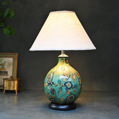 handpainted ceramic table lamp