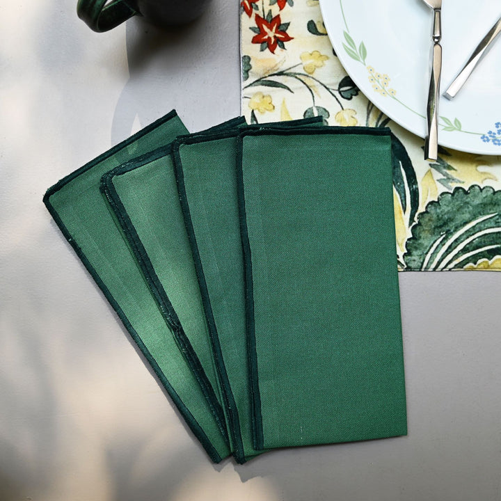 green table napkins